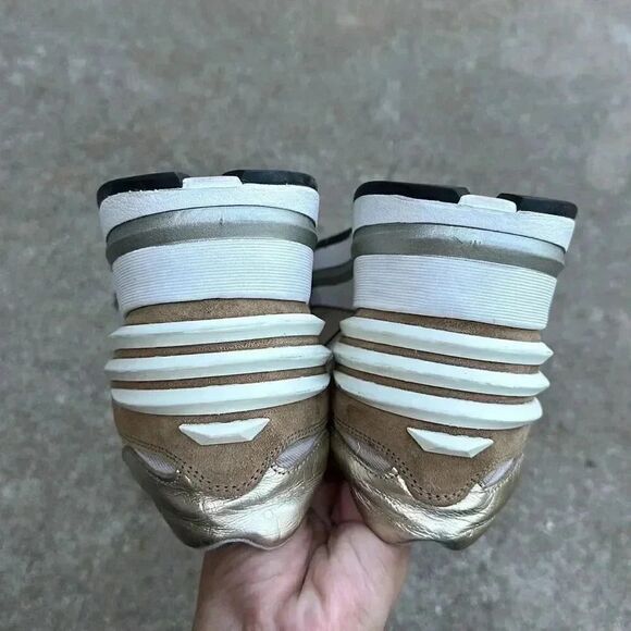 Voile Blanche Sneakers Leather Platform Size 40 - Picture 9 of 14